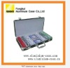 P007 aluminum poker chip case