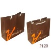 P120 shopping paper bag,foldable paper bag