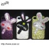 PC 3D diamond case for iphone4 with crystal rhinestone case