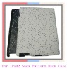 PC Back Cover Case for iPad 2 with PU Snow Pattern