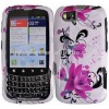PC DESIGN RUBBERIZED snap-on protective cover shell case for MOTOROLA ADMIRAL XT603 SPRINT flowers