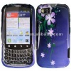 PC DESIGN RUBBERIZED snap-on protective cover shell case for MOTOROLA ADMIRAL XT603 SPRINT purple flower
