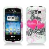 PC DESIGN rubberized snap-on protective cover shell case for LG ECLIPSE BELL ENLIGHTEN VS700 VERIZON