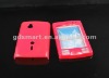 PC DESIGN rubberized snap-on protective cover shell case for SONY ERICSSON XPERIA MINI PRO SK17i