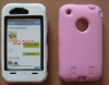 PC+Silicon Combo Mobile Cell Phone Case Cover For Iphone 3G/3GS