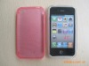 PC with TPU cell phone case for iPhone 4G