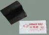 PE plastic garbage bag on roll