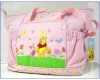 PINK DELUXE X-LARGE POOH & PIGLET BABY DIAPER BAG - BRAND NEW