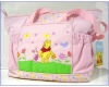 PINK DELUXE X-LARGE POOH & PIGLET BABY DIAPER BAG - BRAND NEW