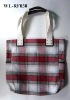 PLAID COTTON TOTE BAG