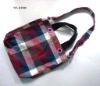 PLAID TWEED TOTE BAG