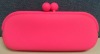 POCHIII Pink Silicone Pouch for iPod, Eyeglasses Case