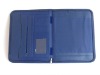 POPULAR Leather business portfolio zipper brief case BHL-BB001-BLUE