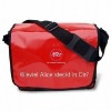 PP Woven Shoulder Bag with Top Open Closure and Nylon Webbing, OEM Orders are Welcome