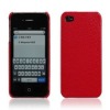 PU Mobile phone hard leather case for Iphone 4G case