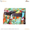 PU canvas flowers lady laptop computer bag