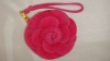 PU flower coin wallet