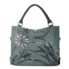 PU handbags for ladies flower handbags