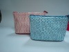 PU heart patterm cosmetic bag