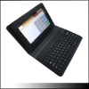 PU leather case with silicone keyboard for sumsung p1000