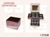 PU leather cheap plastic cosmetic box