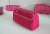 PU leather cosmetic bag/cosmetic bag/clutch bag