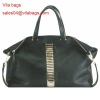 PU leather fashion women handbag 2012