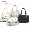 PU leather fashion women handbag 2012