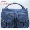 PU leather fashion women handbag 2012