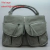 PU leather fashion women handbag 2012