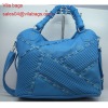 PU leather fashion women handbag 2012