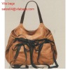 PU leather fashion women handbag 2012