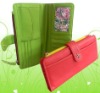 PU leather snap closure wallet fashion purse for girl hot sale