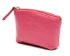 PU leather wallet with coin pocket with zipper closure
