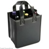 PU leather wine bag,wine tote,wine carrier,wine holder,six bottles wine bag