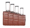 PU lether luggage set trolley suitcase