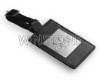 PU luggage tag with metal label