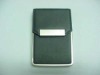 PU name card holder with metal edge