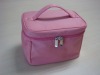 PU pink handle cosmetic brush case