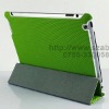 PU protective smart stand cover case for iPad2 with waking function