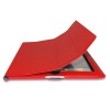 PU smart cover for iPad2 red