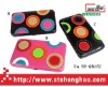 PU wallet with colourful spots