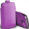 PULL TAB LEATHER POUCH CASE FOR APPLE IPHONE 4S 4G 4GS