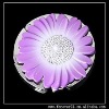 PURPLE ACRYLIC CHRYSANTHEMUM FOLDABLE TABLE HANGER HOOK