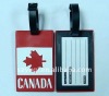 PVC Canadian flag luggage tag;Canada fashion luggage tags