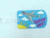 PVC airplane luggage tag holder