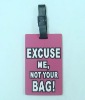 PVC bag tag;Plastic golf bag tag