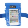 PVC blue waterproof phone case dry pouch