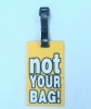 PVC bright color luggage tag;PVC leather luggage tag