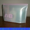 PVC cosmetic bag with slider zipper